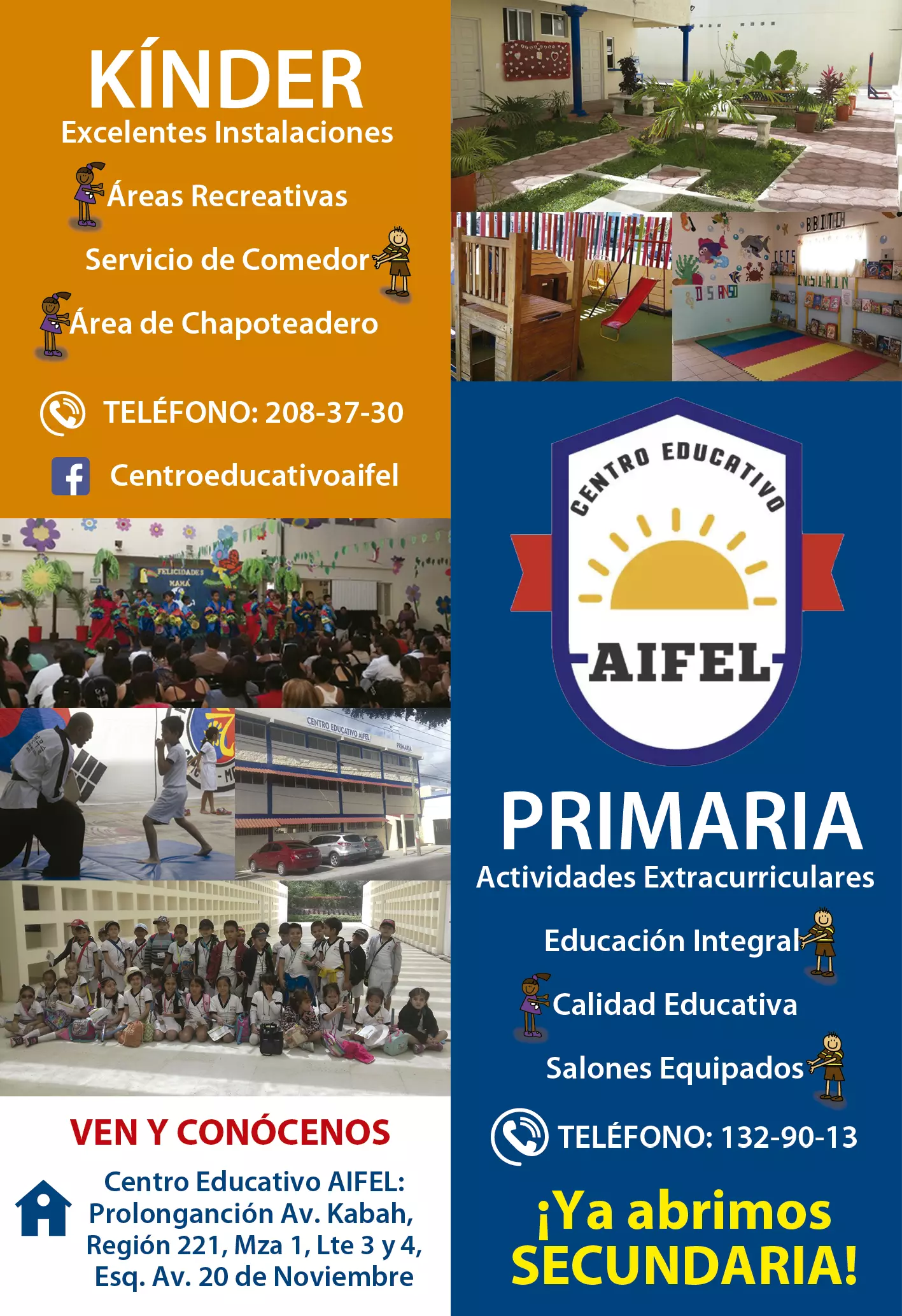 Flyer Centro Educativo Aifel